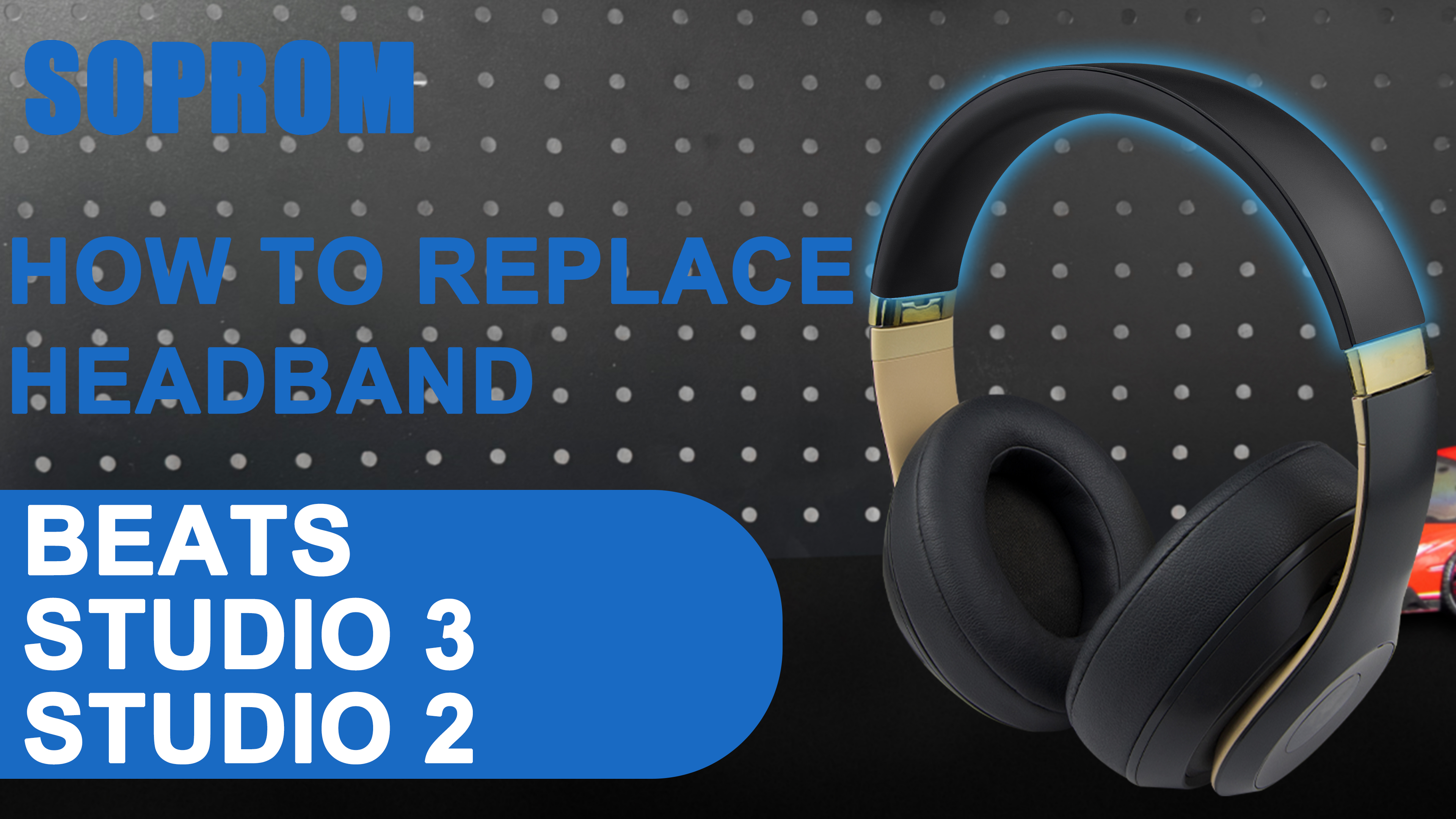 Amazon.com: SOPROM Top & Bottom Rubber Headband Kit for Beats